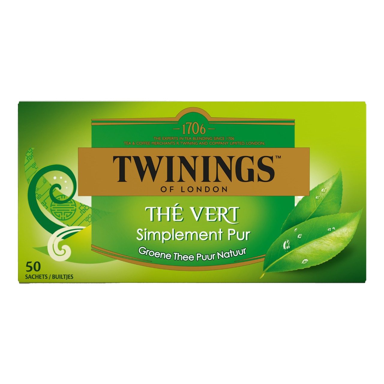 vers Veilig indruk Twinings Groene thee Pakje 50 zakjes x 1,5 gram | Sligro.nl