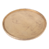 Dienblad rond hout 39 cm, goud