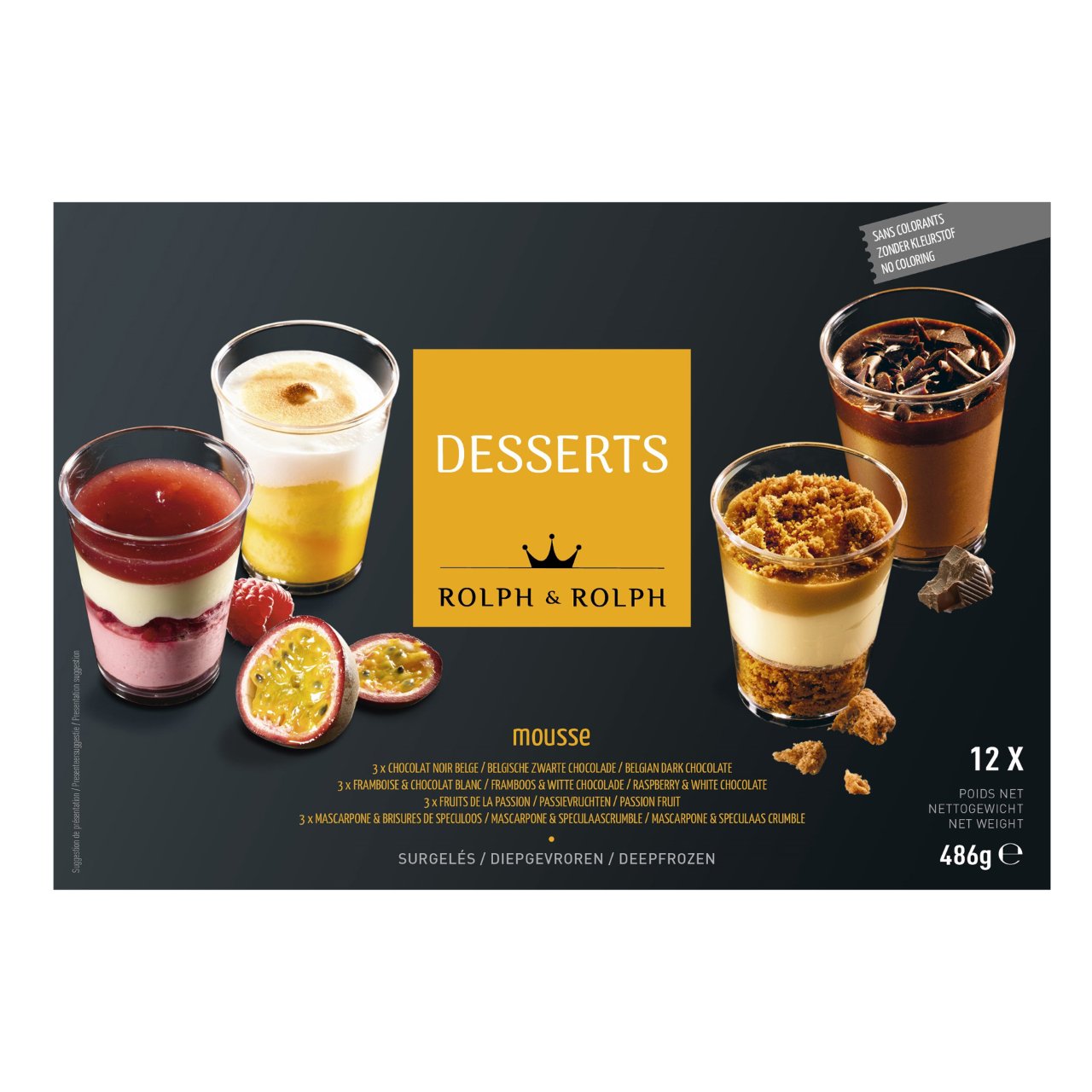 Hoeveelheid geld koper In dienst nemen Rolph & Rolph Dessetmis 4 smaken Doos 12 stuks x 38,33 gram | Sligro.nl