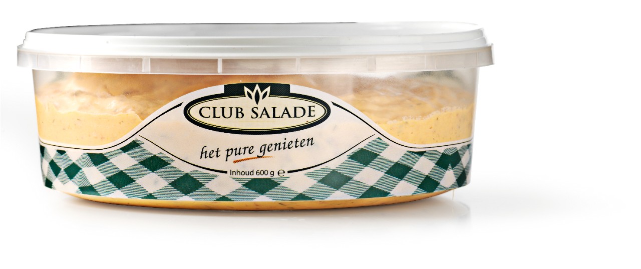 Brutaal Gezamenlijke selectie Potentieel Club Salade Zalm salade Bak 600 gram | Sligro.nl