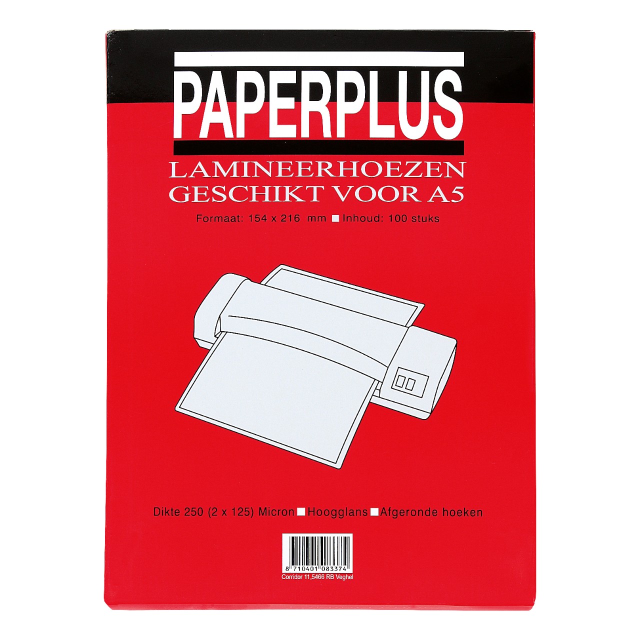 Tekstschrijver Sada drijvend Paperplus Lamineerhoes A5 2 x 125 micron Krimp 100 stuks | Sligro.nl