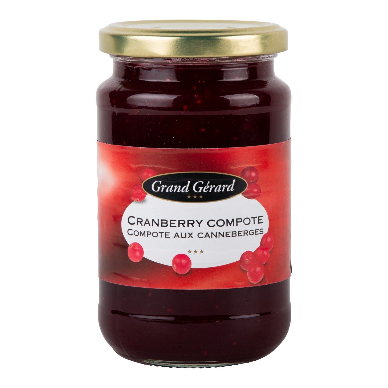 Grand Gérard Cranberry compote 3 potten x 400 gram | Sligro.nl