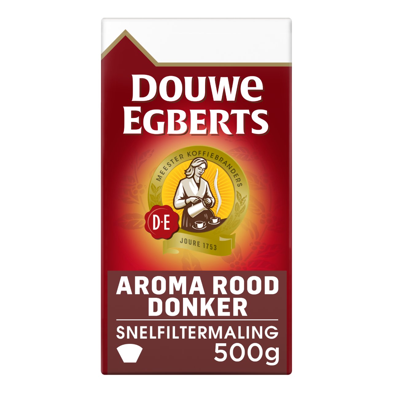 Douwe Egberts Koffie snelfiltermaling aroma rood donker 6 pakken 500 gram | Sligro.nl