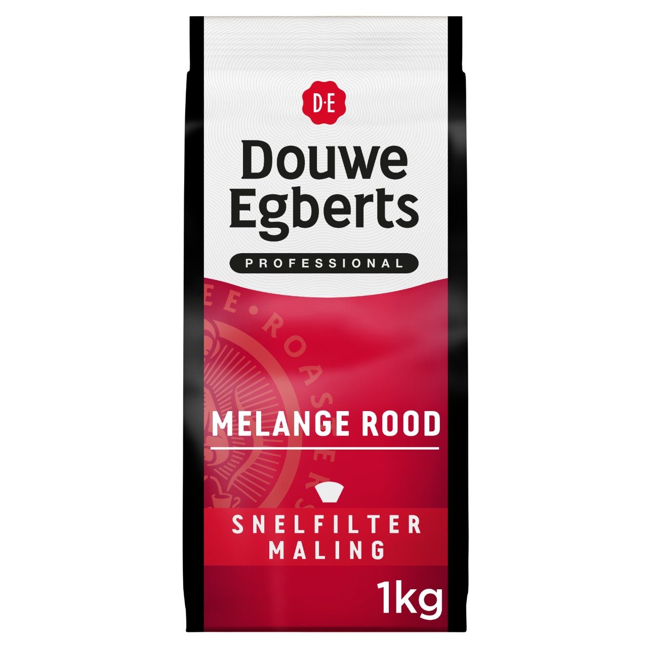 flauw Elegantie Zware vrachtwagen Douwe Egberts Filterkoffie melange rood snelfiltermaling 6 pakken x 1 kilo  | Sligro.nl