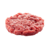 Witblauw runder steak tartare vacuüm